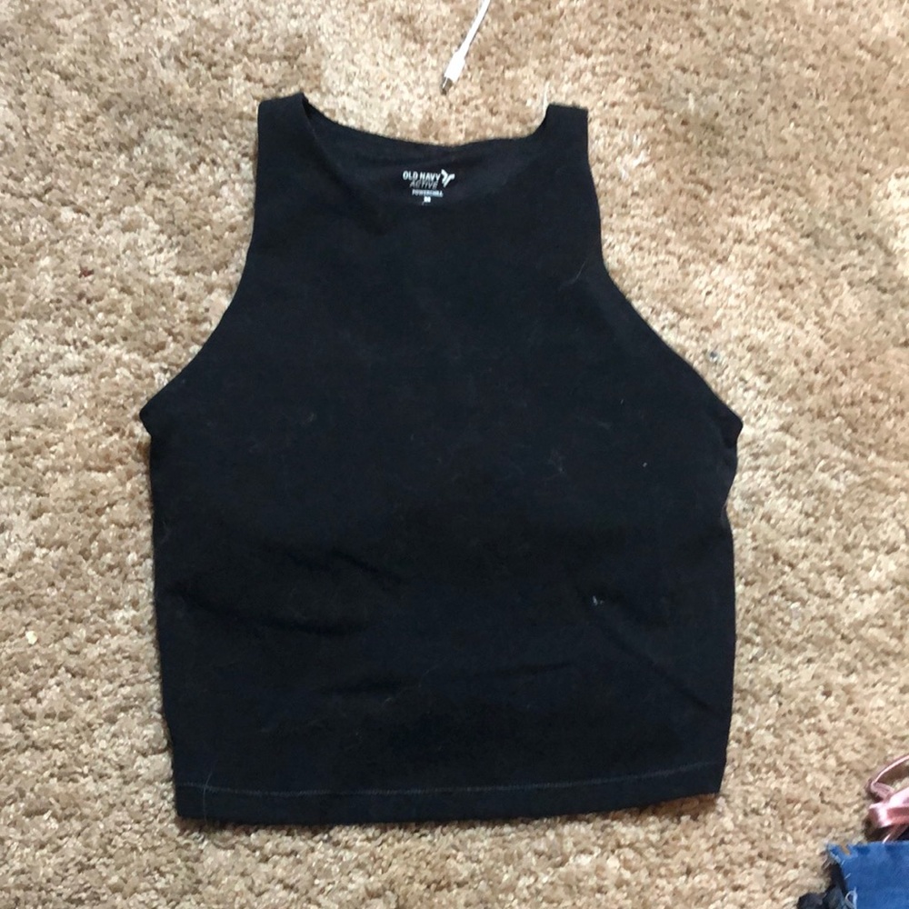 Black tank top